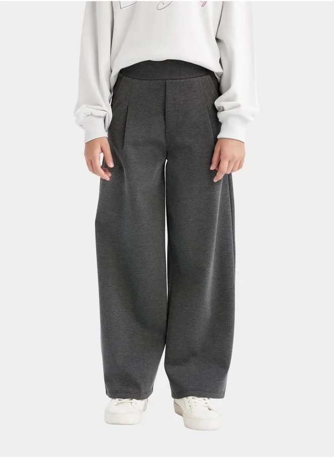 DeFacto Wide Leg High Rise Elastic Waist Joggers by Styli