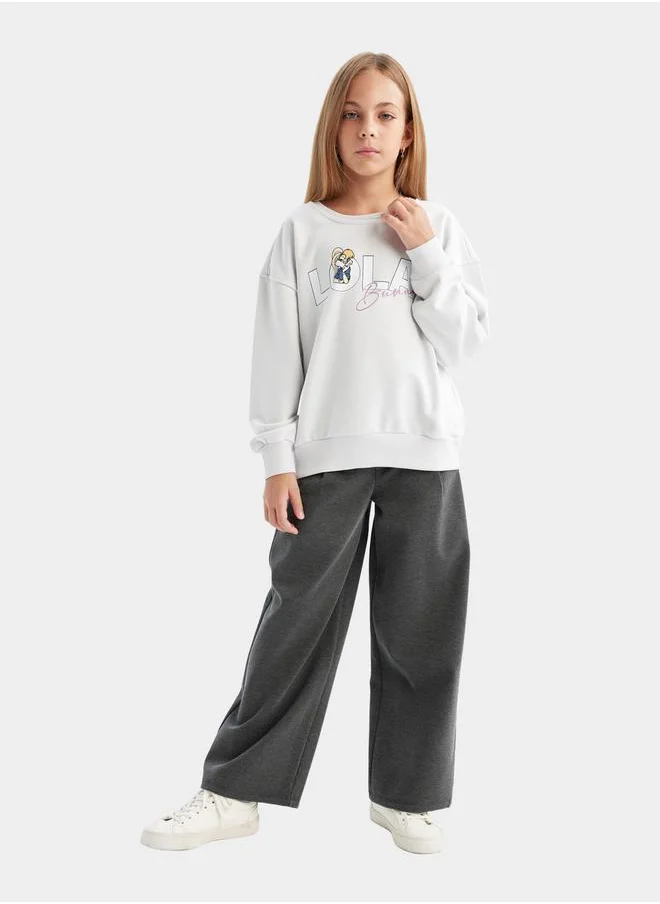 DeFacto Wide Leg High Rise Elastic Waist Joggers by Styli
