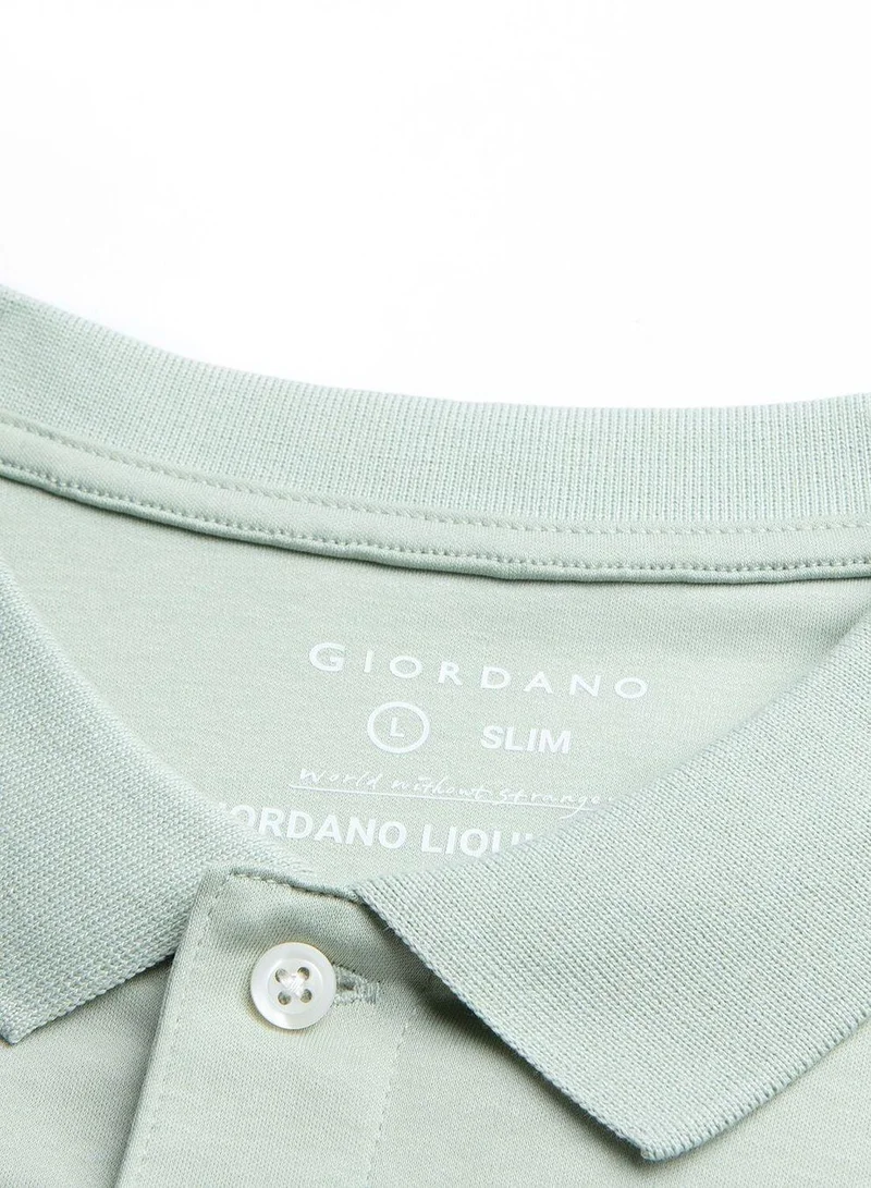 Giordano  Men's 3G Premium Liquid Touch Interlock Polo for Men | Best Price UAE