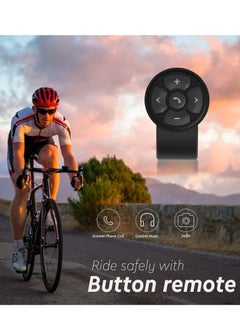 SYOSI Media Button Steering Wheel Remote Control for Car Bike Motorbike Boat IPX6 Waterproof Compatible Compatible for iPhone for Samsung Galaxy Any Android Device, Black  - Image 3