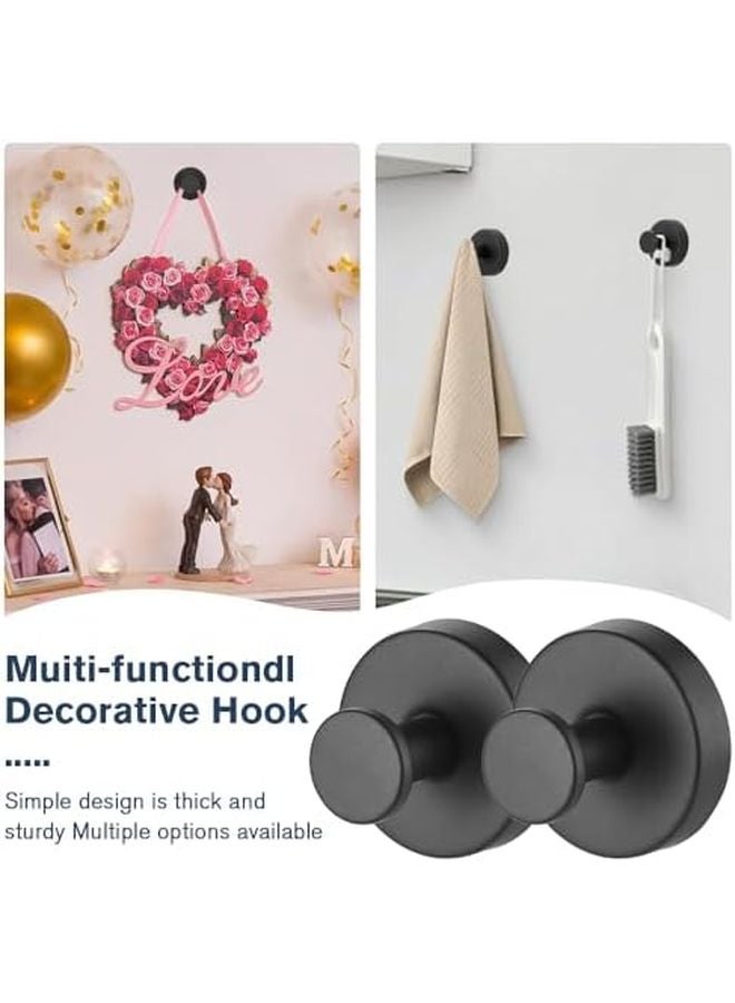 Golden 4PC Suction Cup Hooks For Wreaths On Glass No Drill Metal Towel Hangers - Image 3