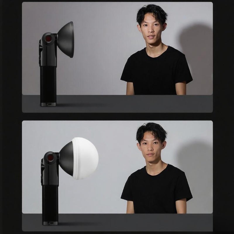 LM-R28 Flash Reflector with Silicone Dome Diffuser Compatible with Lux Master Retro Camera Flash - Image 3