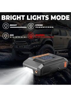 BlackSpike A Little Expensive,Start your Car, Air Compressor ,Light ,Power Bank,4 in 1,with 6000Amp 26800mAH High Capacity Battery Pack,Over 1000+ Recharge Cycles,150PSI Tire Air Compressor,4 Model Flash Lights,Powerbank for Phone,the Same Product Type in USA market.  - Image 3