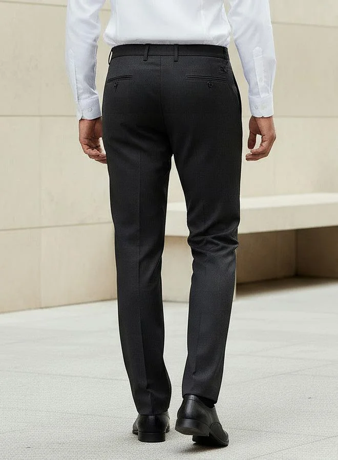 Splash FAV GREY Men Regular Fit Formal Trousers for Men | Best Price UAE