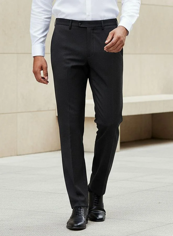 Men Regular Fit Formal Trousers