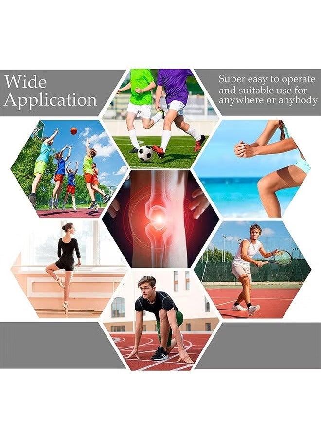 ضمادة ضاغطة مرنة لعضلة الساق، كم ضاغط للساق، قطعتان للرجال والنساء، أربطة ضاغطة للساقين السفلية لتثبيت آلام الأربطة والمفاصل، رياضية قابلة للتعديل، لون أسود، 180 سم - Image 4