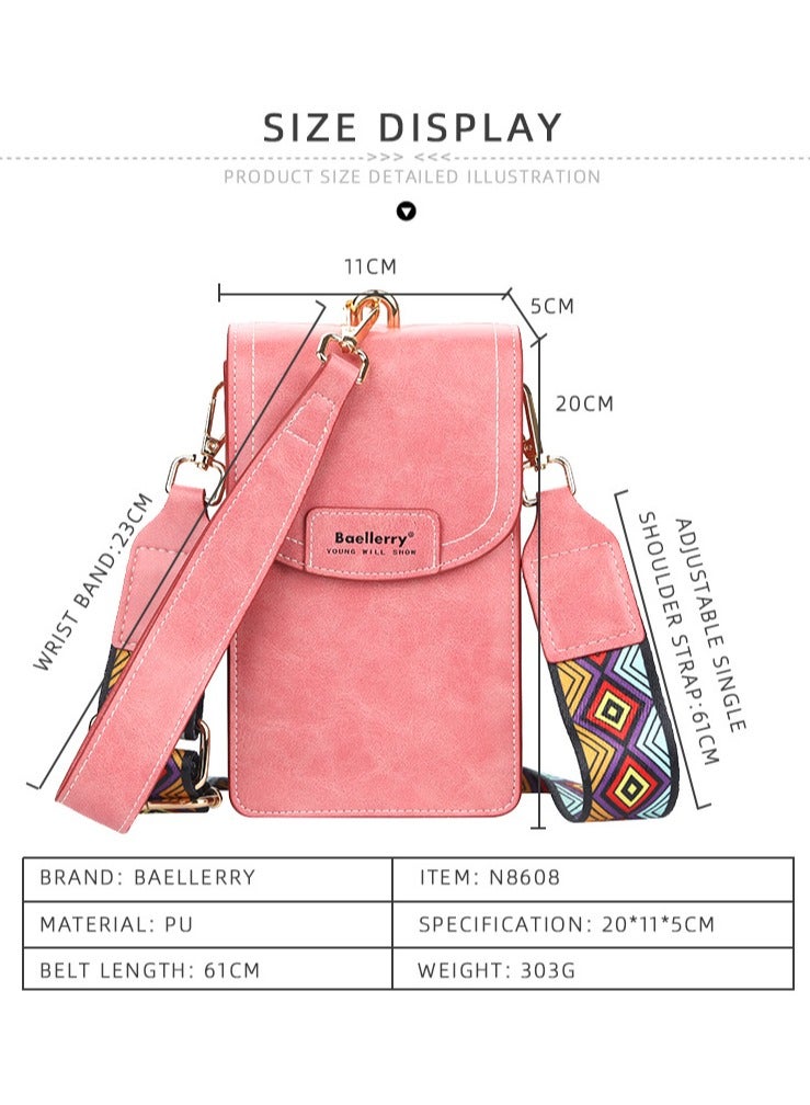 baellerry Multi-Function Crossbody Bag Pink - Image 3