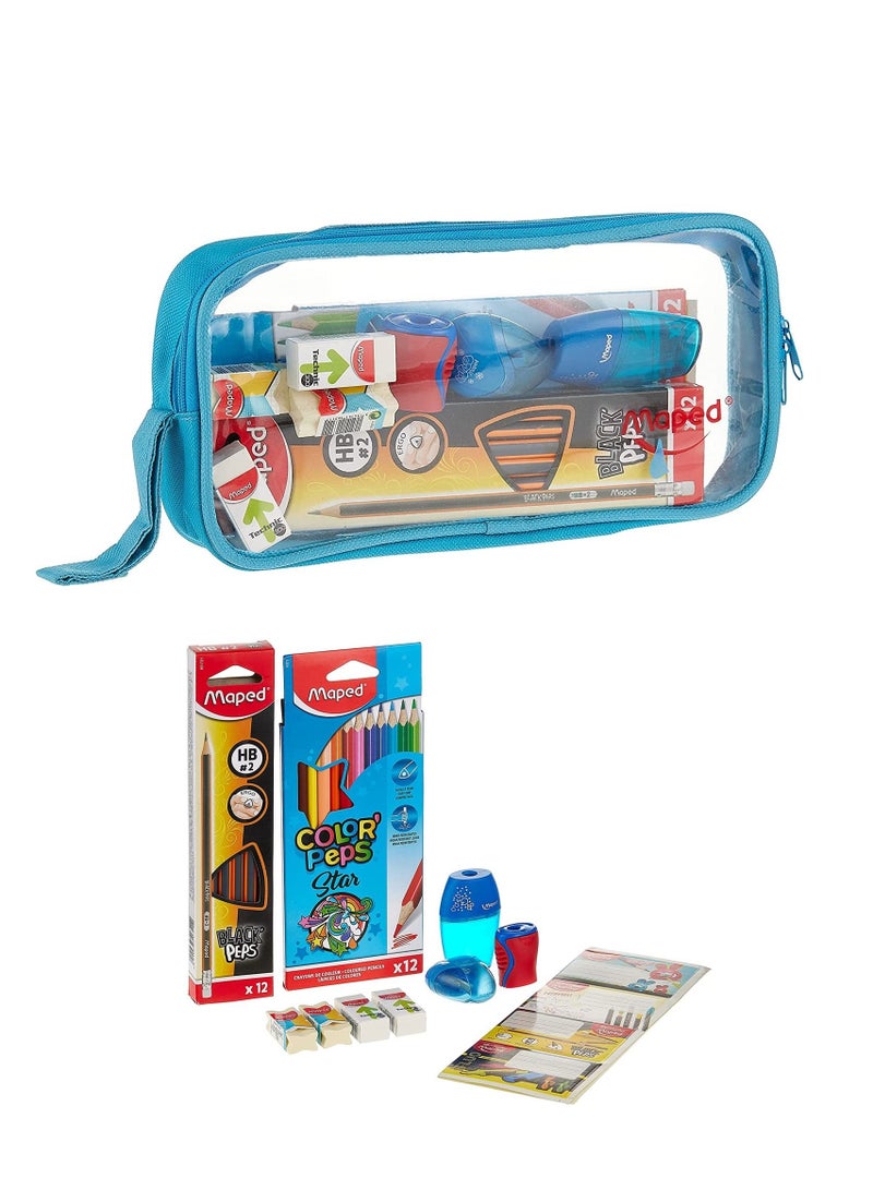 Maped 30-Piece School Stationery Set Assorted Colours - Image 1