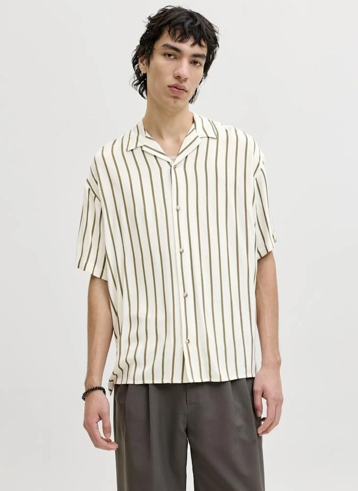 JACK & JONES  Striped Short Sleeve Shirt for Men | Best Price UAE