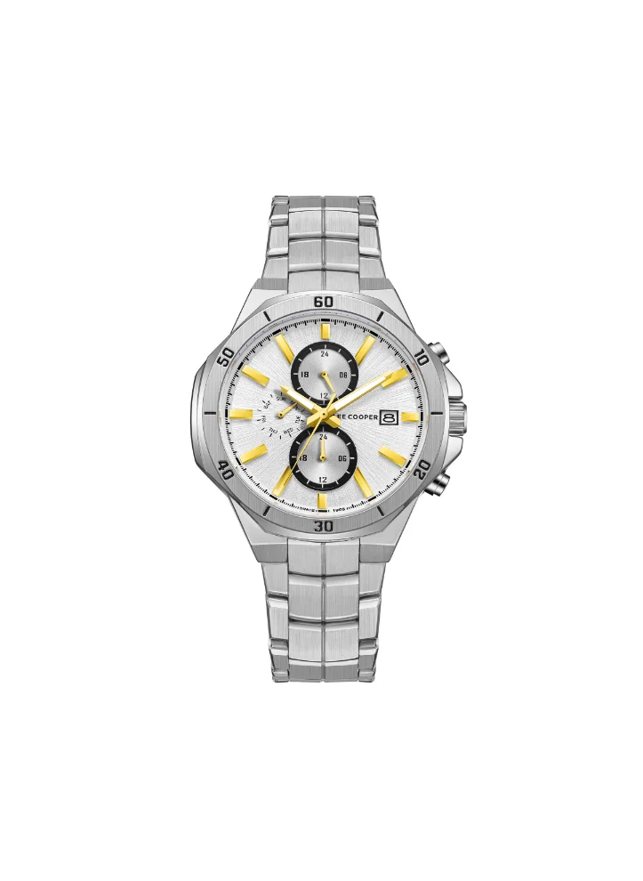 لي كوبر Men's Metal Multi Function Watch LC08087.330 - 43 mm