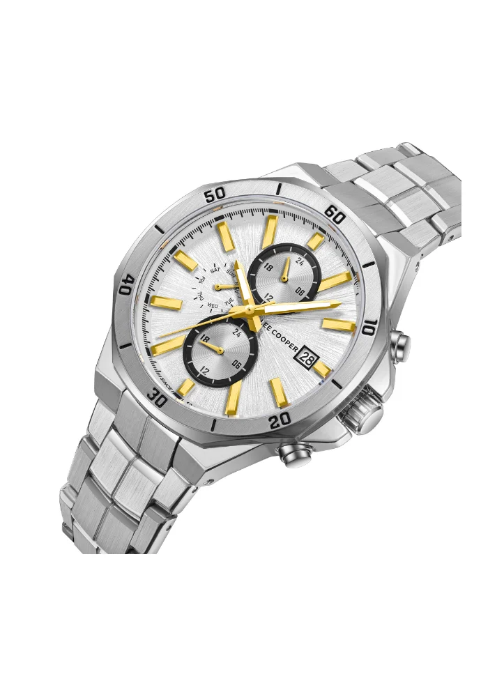 لي كوبر Men's Metal Multi Function Watch LC08087.330 - 43 mm