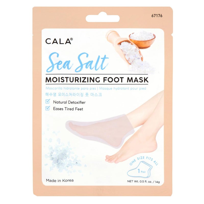 Cala Sea salt moisturizing foot mask 3 count, 3 Count - Image 2