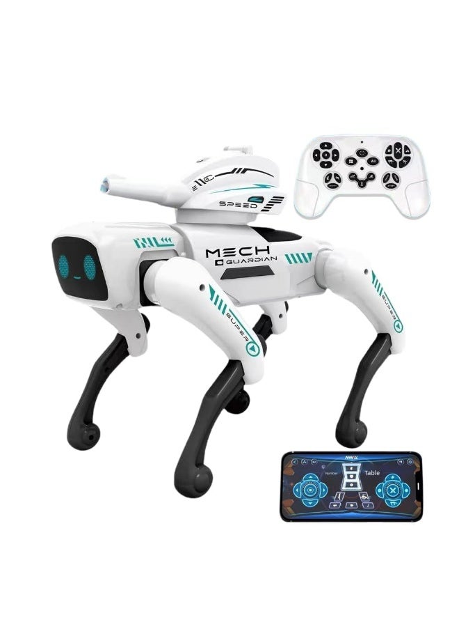 AI Smart Robot Dog Toy 2-in-1 Programmable RC & App Control | Voice Command, Music, Dancing, Storytelling, Water-Bomb Launcher - Image 4
