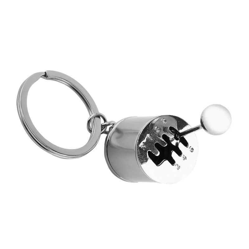 Gear Shifter Model Keychain Keyring Auto Part Shaped Metal Key Rings(Blue) - Image 4