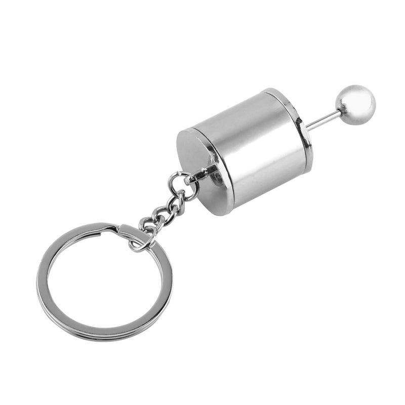 Gear Shifter Model Keychain Keyring Auto Part Shaped Metal Key Rings(Blue) - Image 2