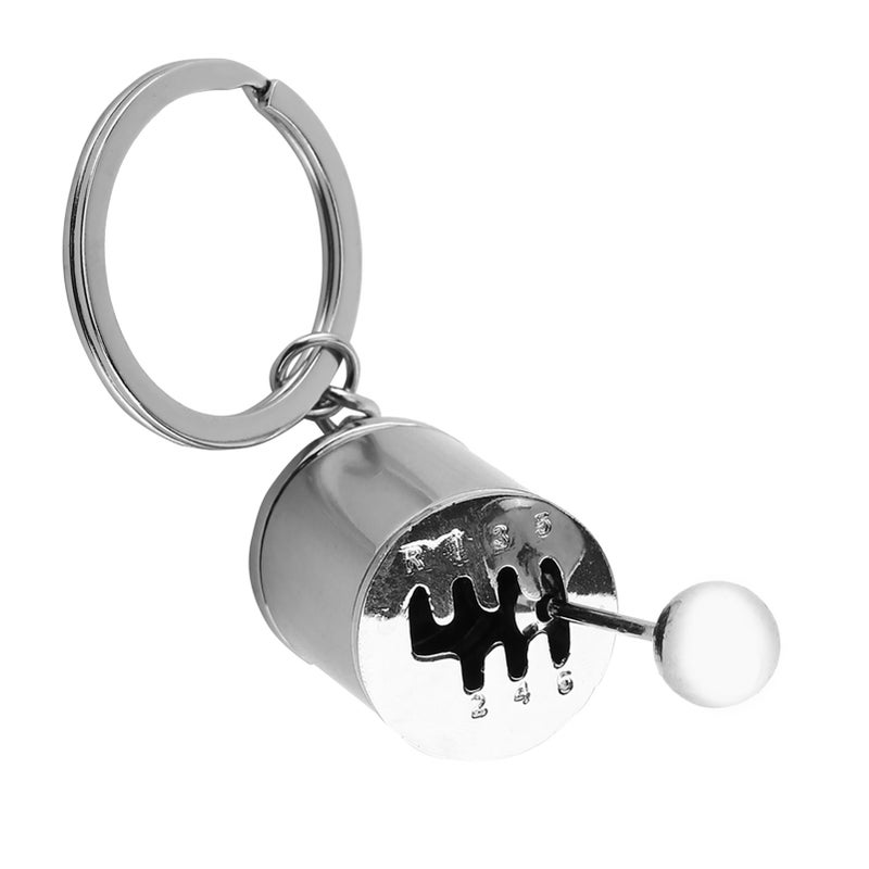 Gear Shifter Model Keychain Keyring Auto Part Shaped Metal Key Rings(Blue) - Image 3