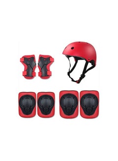 GT-Wheel Kids Helmet Arm Protections for Scooter and Cycling (red set)  - Image 1