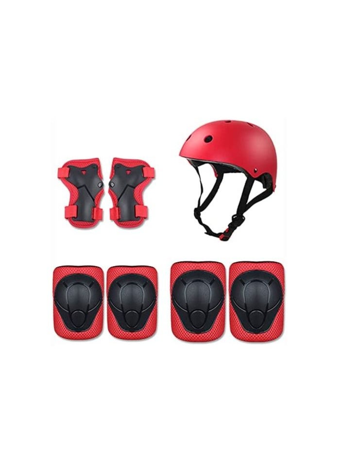 GT-Wheel Kids Helmet Arm Protections for Scooter and Cycling (red set)  - Image 1