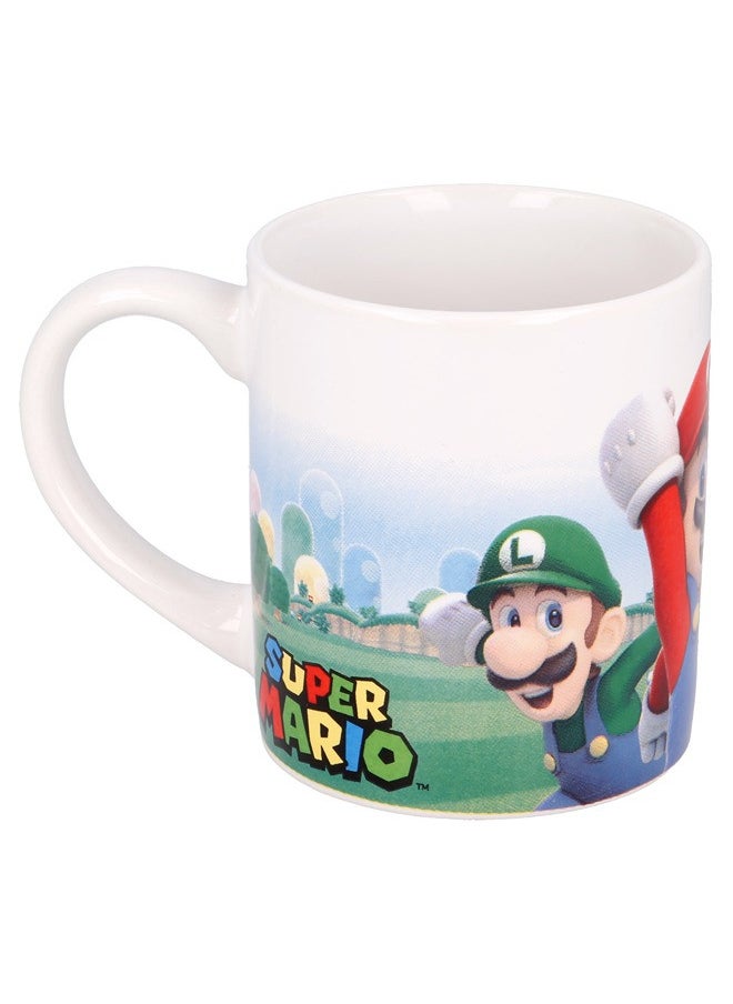STOR STOR Nintendo Mug Ceramic Super Mario 240Ml With Handle| Set Of 1 Pcs Tea/Coffee Round Shape| Microwave & Dishwasher Safe, Freezer Safe | Ideal For Daily Use Coffee, Tea, Color Multicolor  - Image 2