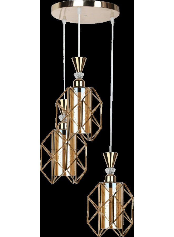 Hummer Modern triple gold hanger E27*3L 