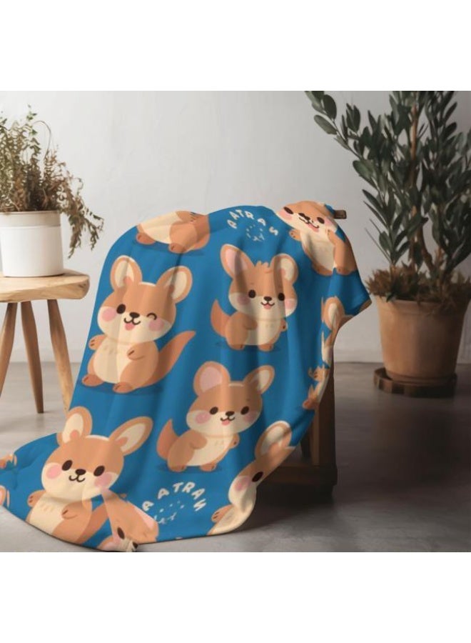 عام بطانية رقيقة من الفانيلا الكرتونية للأطفال والرضع (دافئة ومريحة، ومناسبة للنوم والألعاب) 70 سم * 100 سم - Image 4