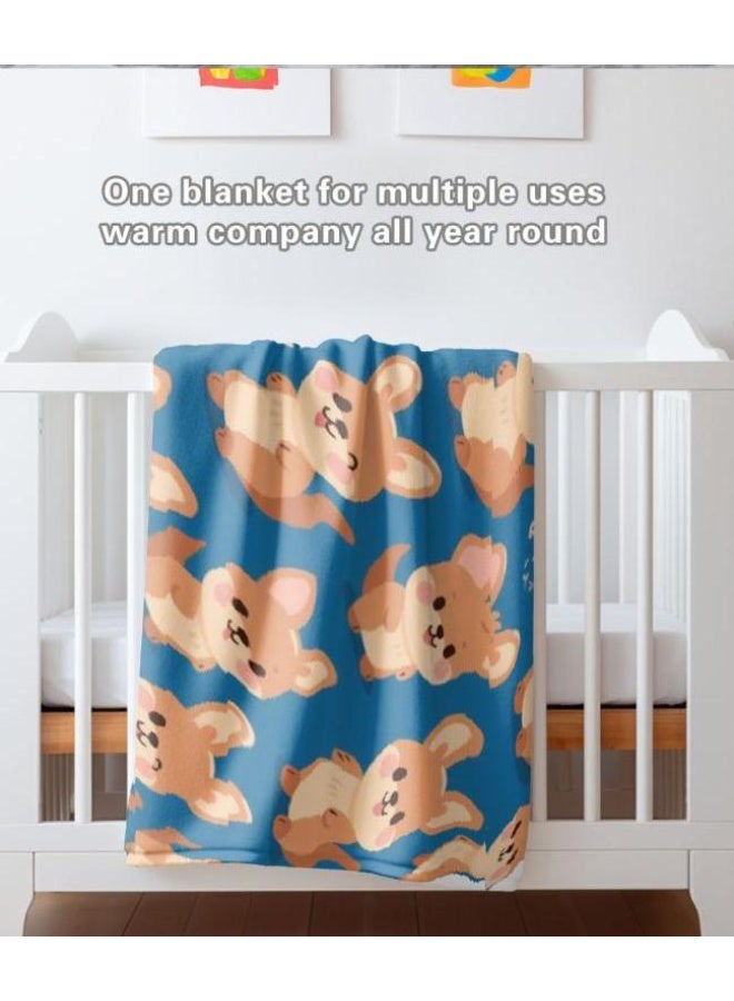 عام بطانية رقيقة من الفانيلا الكرتونية للأطفال والرضع (دافئة ومريحة، ومناسبة للنوم والألعاب) 70 سم * 100 سم - Image 3