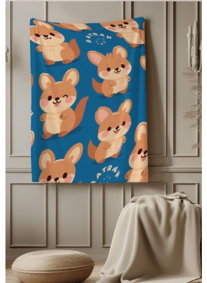 عام بطانية رقيقة من الفانيلا الكرتونية للأطفال والرضع (دافئة ومريحة، ومناسبة للنوم والألعاب) 70 سم * 100 سم - Image 1