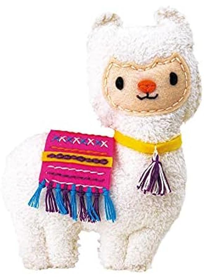 أفينير مجموعة أدوات الخياطة ماي فيرست دول لاما تصنع لاما فائقة النعومة لتطوير المهارات الحركية والإبداع، آمنة وتعليمية، تعلم وترفيه فني موثوق به للأطفال من سن 3 سنوات فما فوق - Image 2