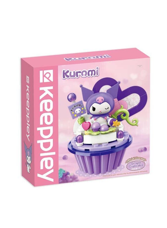 Keeppley Kuppy Blocks Kuromi Grape Cupcake  - Image 1
