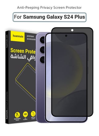 Samsung Galaxy S24 Plus Privacy Screen Protector – Premium Edge to Edge Anti Spy Privacy Tempered Glass, Oleophobic Coating, Delicate Touch, Anti-Explosion, Smooth Arc Edge, Easy Installation - pzsku/Z9094193171D72391A4EDZ/45/_/1726158790/f158635f-01d6-4523-8c66-dc20bea341d1