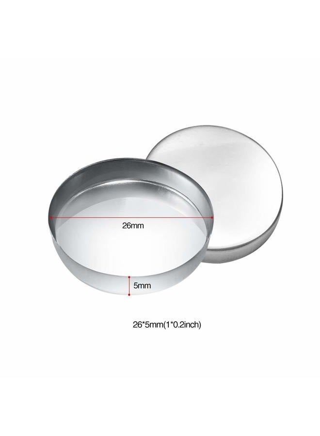 Allwon 56 Pack Empty Round Metal Pans Size 26mm for Eyeshadow Palette Magnetic Makeup Palette (Height:5mm) - Image 2