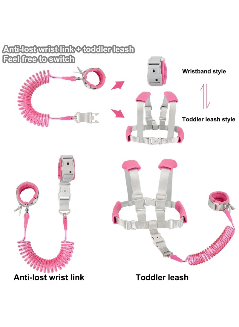 Mr. Penda Kids Anti Lost Wrist Harness Link With Safety Leash (Pink) - Image 3