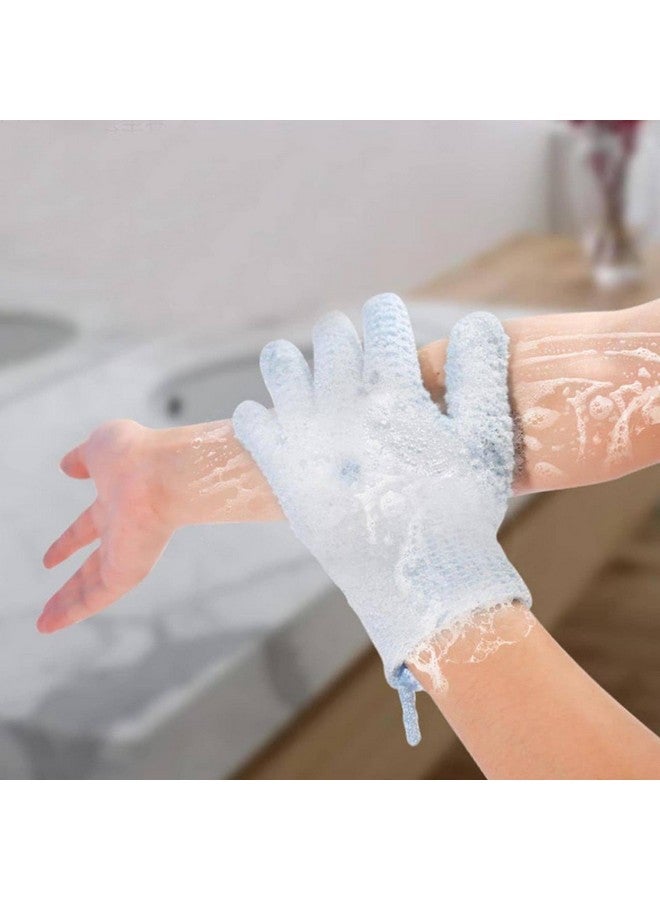Zurity Exfoliating Bath Shower Gloves Mitt Shower Scrub Gloves Massage For Body Scrub Sponge Wash Skin Moisturizing Spa Multicolor (1 Pair) - Image 5