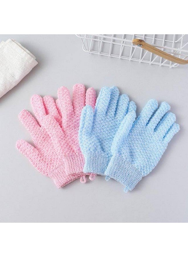 Zurity Exfoliating Bath Shower Gloves Mitt Shower Scrub Gloves Massage For Body Scrub Sponge Wash Skin Moisturizing Spa Multicolor (1 Pair) - Image 3