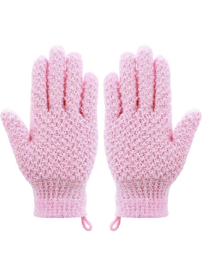 Zurity Exfoliating Bath Shower Gloves Mitt Shower Scrub Gloves Massage For Body Scrub Sponge Wash Skin Moisturizing Spa Multicolor (1 Pair) - Image 1