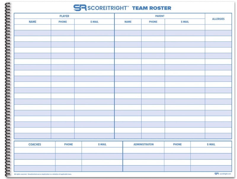 Score It Right Basketball Scorebook – 16-Player Men’s and Women’s Basketball Score Keeping Book – Basketball Game Score Book for Individual and Team Stats – 9.25 x 12-inch Hardcover Book - Image 2