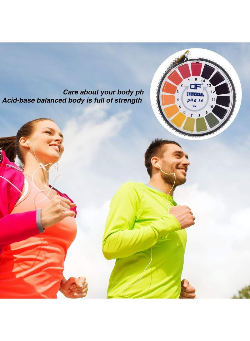لفافة ورق اختبار درجة الحموضة (pH) العالمي، ورق عباد الشمس، شرائط اختبار درجة الحموضة لصنع الصابون، لاختبار الماء والنبيذ واللعاب والبول والتربة، لاختبار أغذية الحيوانات الأليفة ومراقبة درجة الحموضة (لفافتان) - Image 3