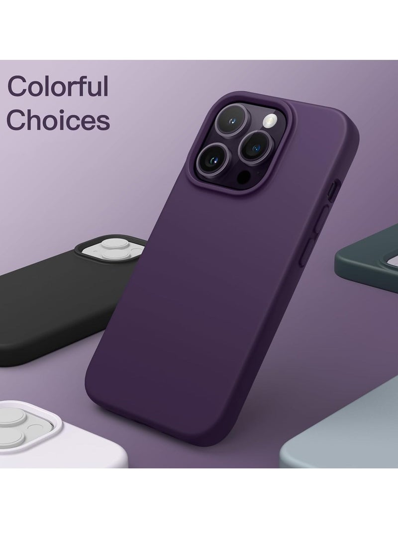 إيف حافظة iPhone 16 Pro Max Slim Fit باللون الأرجواني الداكن من مادة TPU - غطاء خلفي من السيليكون الناعم والمرن - Image 3