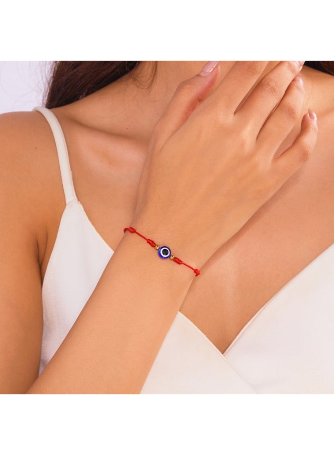 2 Pack Red and Black Evil Eye Bracelets, Lucky Bracelets, Couples Handmade Red String, Unisex Simple Versatile Bracelets - Image 5