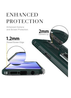 إيروريكس جراب لهاتف Xiaomi Poco X2 مصنوع من ألياف الكربون مع حامل حلقي دوار 360 درجة  - Image 4