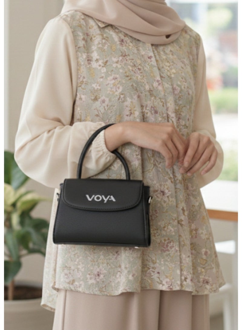 حقيبة يد و كتف - اسود - Image 1