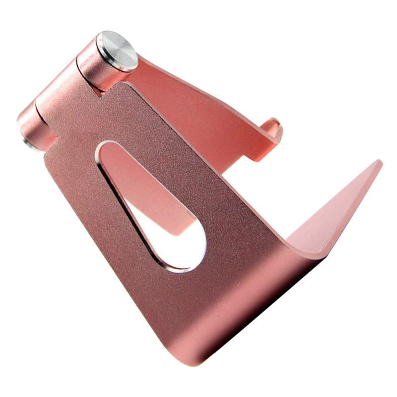 Foldable Rose Gold Metal Phone Stand Tablet Holder Portable Desktop Support - Image 2
