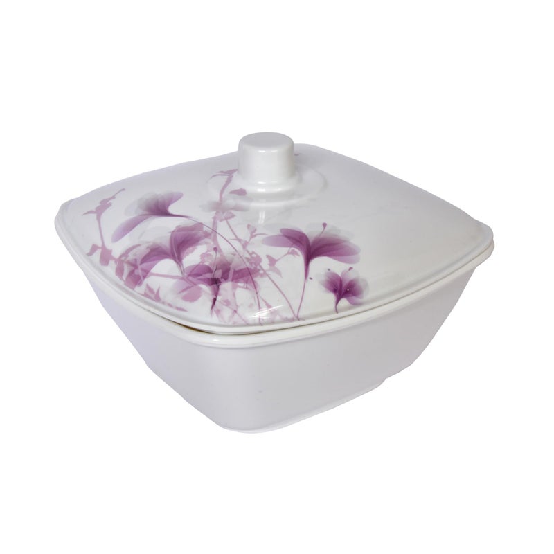 SWISSWARE طقم عشاء سويسوير SQR - 34 قطعة لخدمة 10 أشخاص (6 أطباق كاملة و 6 أطباق نصفية، أطباق خضار، طبق تقديم أرز 1، 3 أطباق تقديم، 3 ملاعق تقديم، 3 أغطية) - Image 3