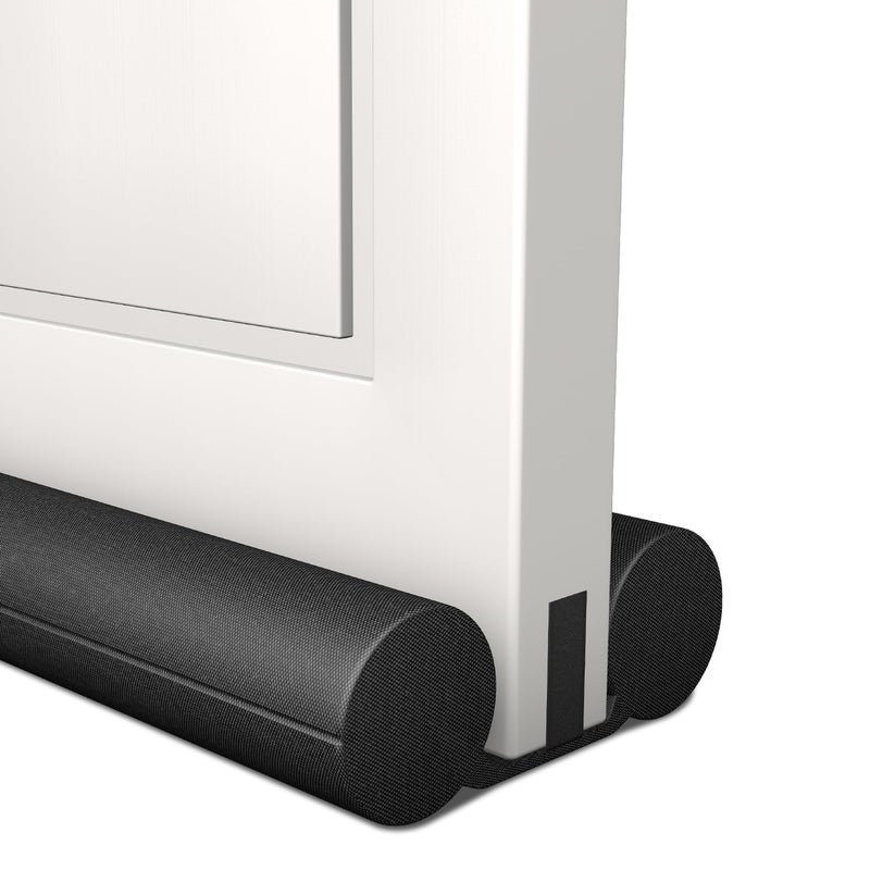 TONINT Large Door Draft Stopper,Under Door Sweep for Bottom of Door,Weather Stripping Door Seal,Noise Stopper,Garage Window Blocker Noise Cold Air Insulation,Draft Guard (Black-1 Pack-Upgrade, 36 inch) - Image 1