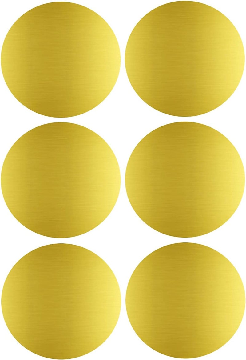 True-Ally 200 Piece Metallic Gold Color 2 Inch Round Dot Sticker Self Adhesive Labels Writable Surface for Envelope Closure, File Classification, Calendar Planner (Golden, Pack of 200), 200 Labels - Image 1
