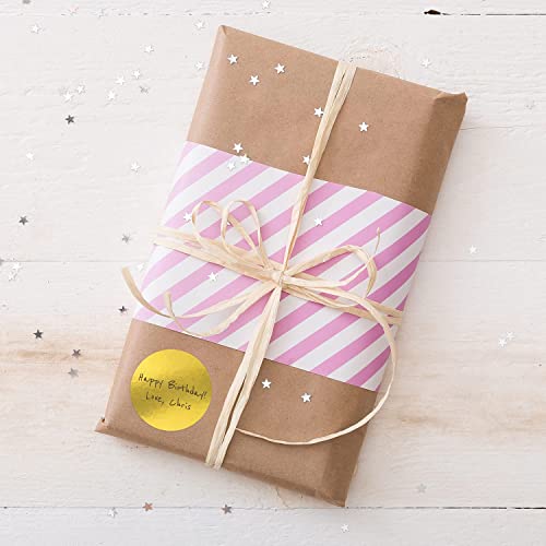 True-Ally 200 Piece Metallic Gold Color 2 Inch Round Dot Sticker Self Adhesive Labels Writable Surface for Envelope Closure, File Classification, Calendar Planner (Golden, Pack of 200), 200 Labels - Image 4