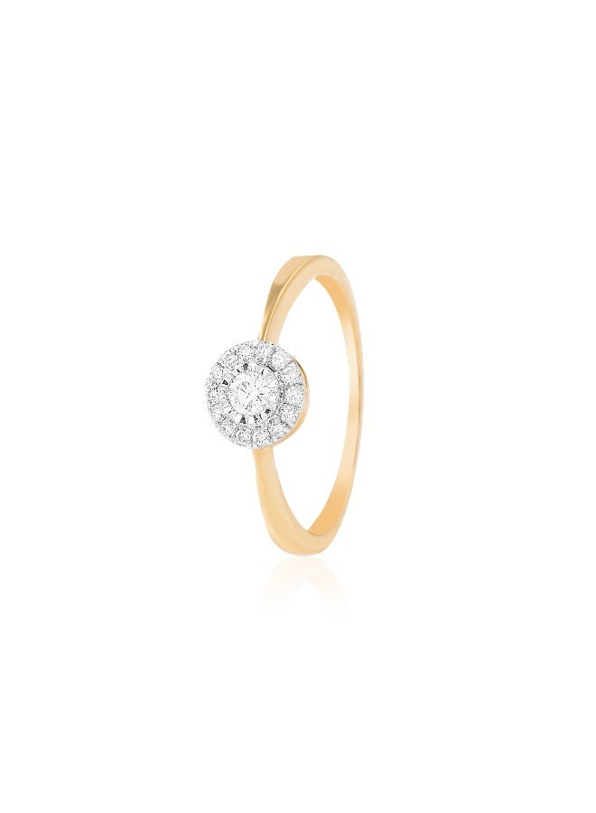 BAFLEH JEWELLERY Your Perfect Engagement Begins Here – IDT Certified Yellow Gold Diamond Ring at Bafleh - Image 1