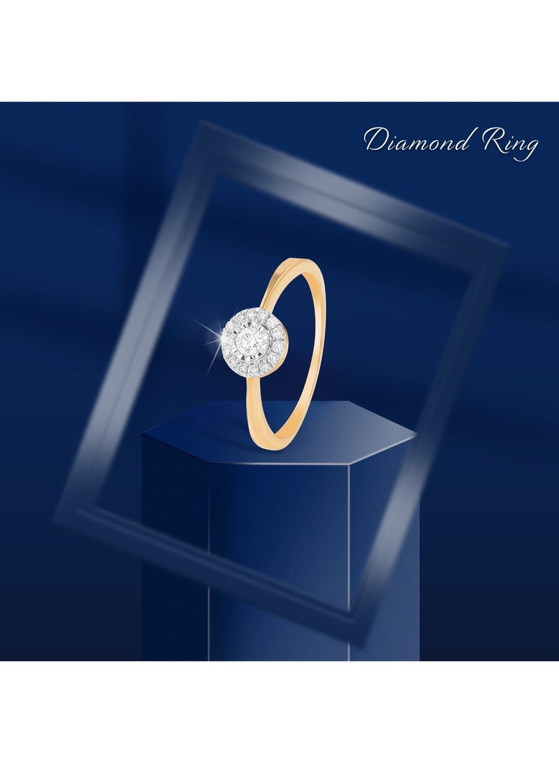 BAFLEH JEWELLERY Your Perfect Engagement Begins Here – IDT Certified Yellow Gold Diamond Ring at Bafleh - Image 4