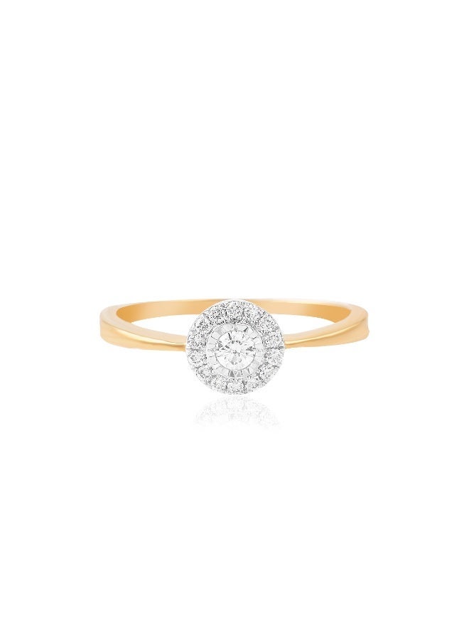 BAFLEH JEWELLERY Your Perfect Engagement Begins Here – IDT Certified Yellow Gold Diamond Ring at Bafleh - Image 2