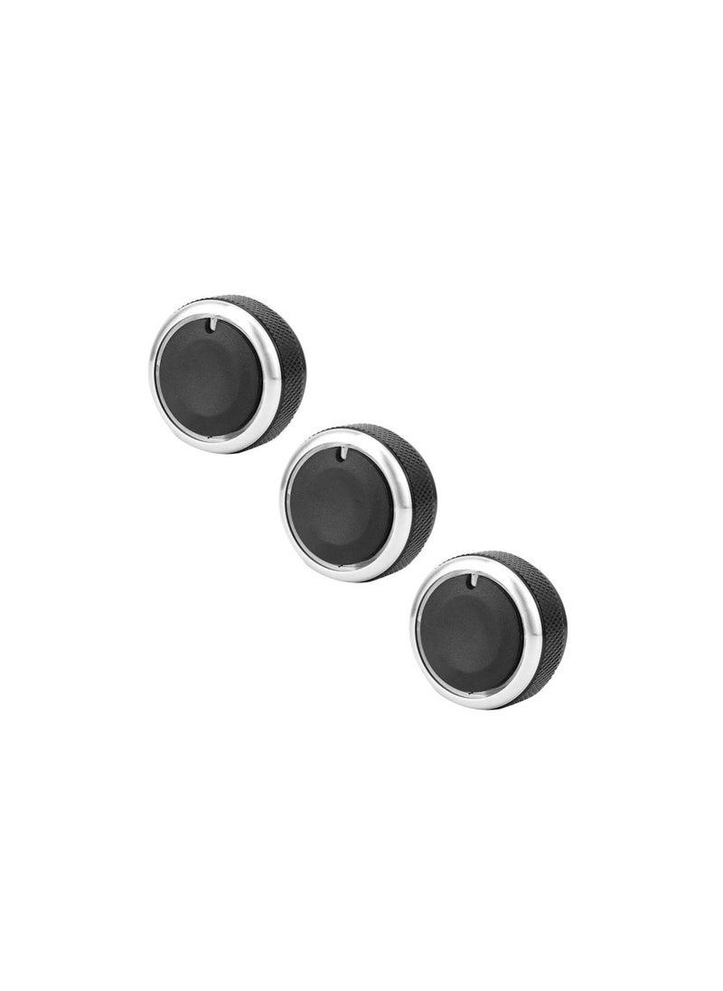 Generic - 3pcs Car Air Conditioning Heat Control A/C Switch Knob,Control Switch Knob (Black) - Image 1